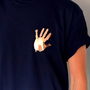 Personalised Handprint On Heart Daddy T Shirt, thumbnail 5 of 6