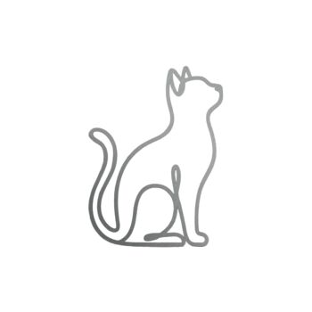 Cat Outline Steel Garden Sculpture, 2 of 3