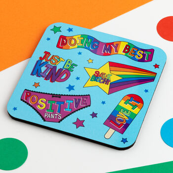 Blue Positivity Coaster, 4 of 5