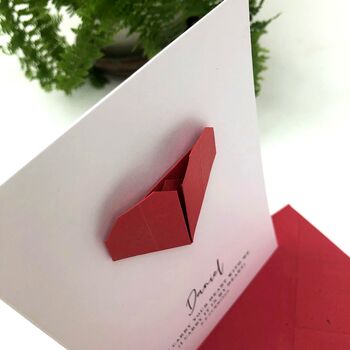Origami Quote Valentine's Card, 5 of 7