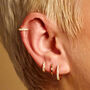Classic Single Cartilage Hoop Earring, 7mm, thumbnail 2 of 5