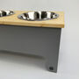 Personalised Extra Large Pine Top Raised Feeding Stand, thumbnail 8 of 10