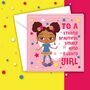 Be You Brown Girls Birthday Card, thumbnail 1 of 5