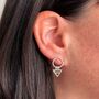 Mini Loop Stud Earrings, thumbnail 5 of 5