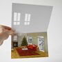 Glitter Christmas Cut Out Window Greetings Cards Set, thumbnail 6 of 12