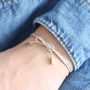 Snake Chain Bow Bracelet, thumbnail 1 of 6
