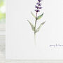Sympathy Card, Loss Memorial Card, Wild Flower Zx1, thumbnail 3 of 3