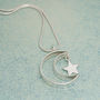 Personalised Secret Message Silver Moon Necklace, thumbnail 4 of 7