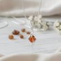 Handmade Sterling Silver And Cognac Baltic Amber Pendant, thumbnail 3 of 3