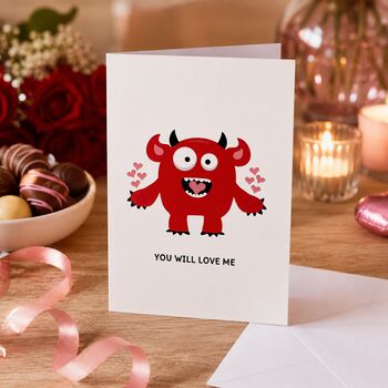 Funny Monster Valentine’s Card, 2 of 6