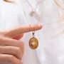 Blooming Lotus Moonstone Necklace In 18k Gold Vermeil, thumbnail 6 of 8