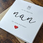 Personalised Handmade Birthday Card For Special Nanny, thumbnail 2 of 4