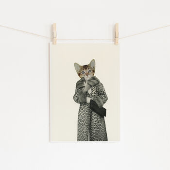 Kitten Dressed As Cat Art Print, 4 of 8