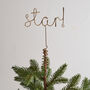 Star! Word Christmas Tree Topper, thumbnail 1 of 5