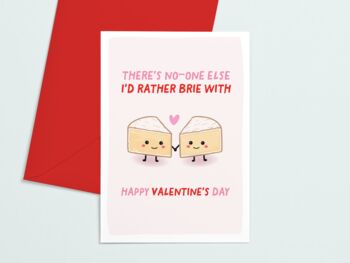 Cheesy Brie Valentines Card, 3 of 5
