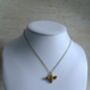 18 K Gold Plated Bee Pendant Necklace, thumbnail 5 of 11
