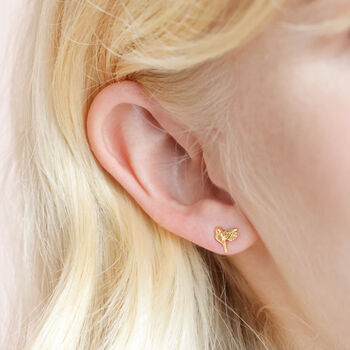 Delicate Bird Stud Earrings, 2 of 7