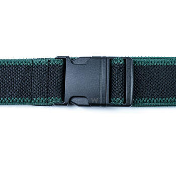 Men's Fabric Stretch Belt Outdoor Belts Black And Green, 5 of 7