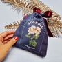 Scorpio Birth Flower Gift Pouch, thumbnail 1 of 7