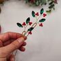 Handmade Festive Hair Pins Set Of Two, thumbnail 8 of 12