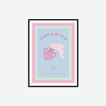 Children's Aquarius Zodiac Print, 4 of 7