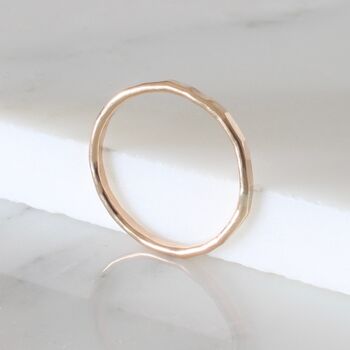 Yellow Goldfill Stacking Ring, 2 of 5