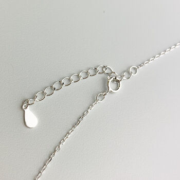 Sterling Silver Rainbow Heart Pendant Necklace, 3 of 5