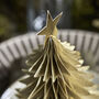 Gold Paper Christmas Tree Decorations, thumbnail 4 of 4