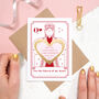 Personalised Queen Of Hearts Scratch Card, thumbnail 1 of 7