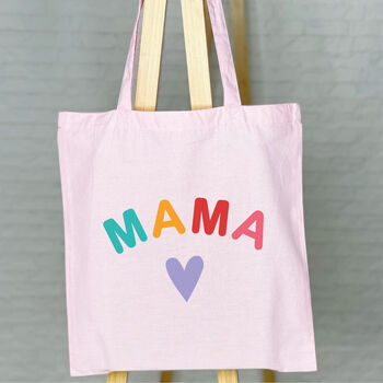 Mama Tote Bag Bright With Hearts, 2 of 5