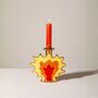 Yellow Aluminium And Enamel Candle Holder, thumbnail 1 of 4