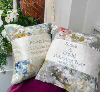 Golden Wedding Cushion, 3 of 9