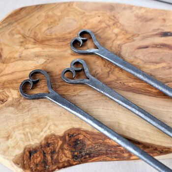 Hand Forged Heart Toasting Fork, 2 of 7