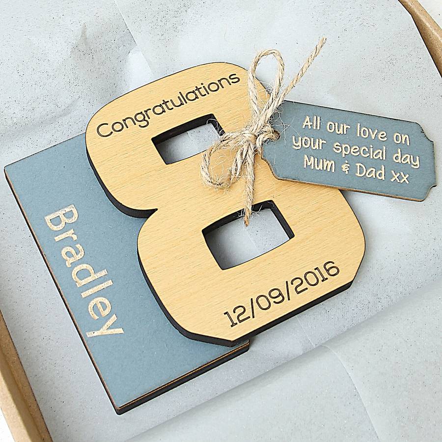 personalised 18th birthday keepsake gift by neltempo