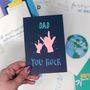 Father's Day Card 'Dad You Rock' Card, thumbnail 3 of 4