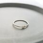 Dainty Sterling Silver Hammered Stacking Ring, thumbnail 3 of 6