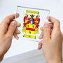 Glass Display Tile With Coat Of Arms And Box, thumbnail 10 of 12