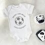 Personalised Football Daddy And Baby Babygrow, thumbnail 4 of 11