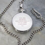 Personalised Silver Plated Heritage Pocket Watch, thumbnail 2 of 7
