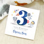 Personalised Space Animals Any Age Birthday Card, thumbnail 1 of 2