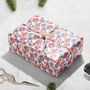 Luxury Christmas Poinsettia Matisse Inspired Gift Wrap, thumbnail 1 of 5