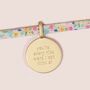 You’re Every Nice Word Charm Tie Bracelet, thumbnail 2 of 3