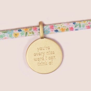 You’re Every Nice Word Charm Tie Bracelet, 2 of 3