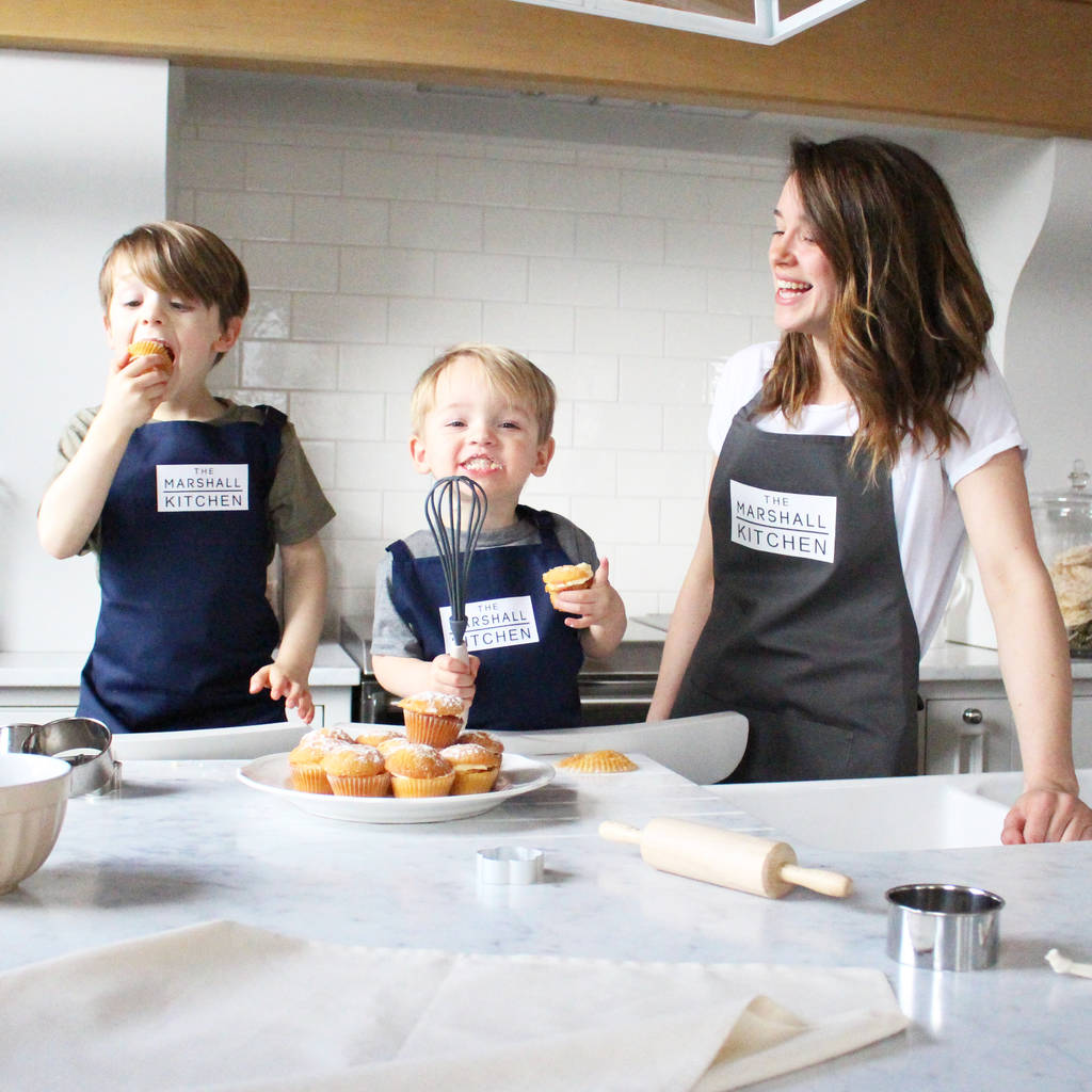 'The Surname Kitchen' Parent And Child Matching Aprons, 1 of 6