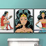 Wonder Woman Mothers Day Ironing Poster Art Print, thumbnail 1 of 9