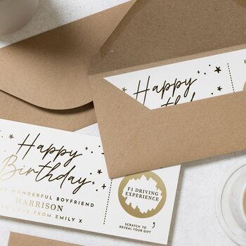 Personalised Scratch Card Birthday Gift For Boyfriend, 7 of 9