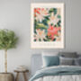 Flower Market Vienna Botanical Art Print, thumbnail 2 of 3