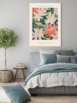 Flower Market Vienna Botanical Art Print, 2 of 3