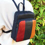 Multi Coloured Genuine Leather Backpack, thumbnail 2 of 5
