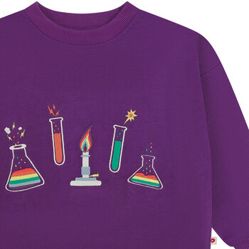 Purple Science Sweatshirt For Kids, 6 of 12